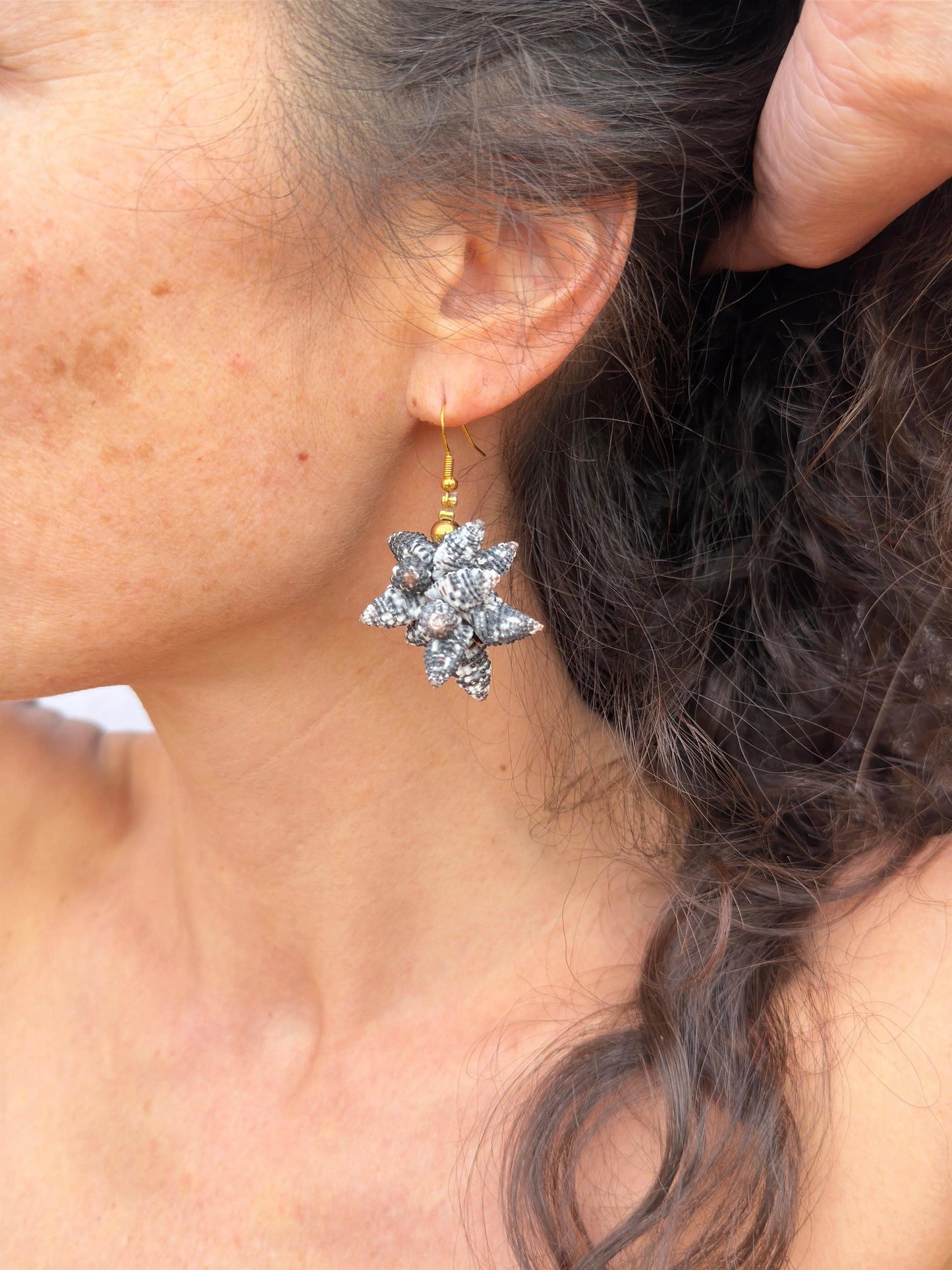 Boucles d'oreilles Fetia noire - Takumoe